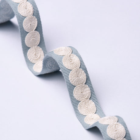Schumacher 83880 CASTILLE TAPE NARROW in SKY Trim - PERENNIA