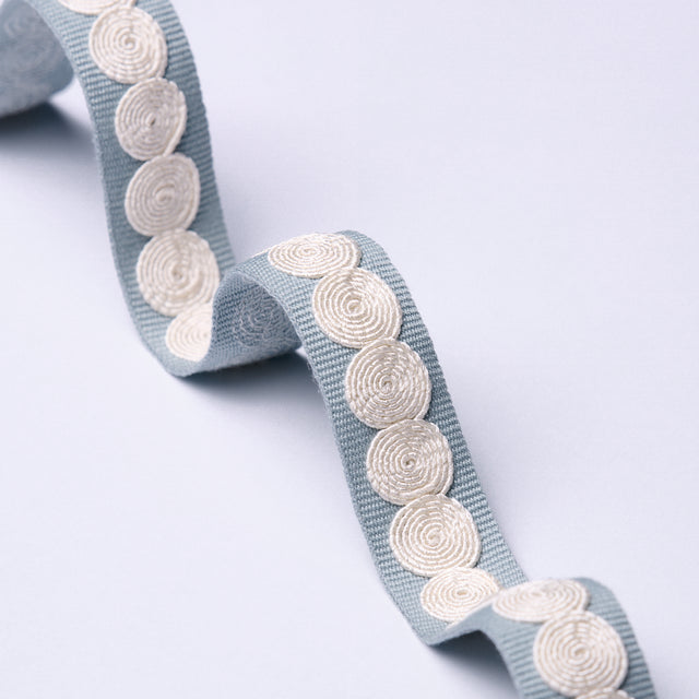 Schumacher 83880 CASTILLE TAPE NARROW in SKY Trim - PERENNIA