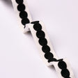 Schumacher 83883 CASTILLE TAPE NARROW in BLACK ON IVORY Trim