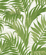 Veer Decor Embroidered Palm Green Wallpaper 8389-AA10