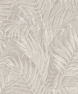 Veer Decor Embroidered Palm Grey Wallpaper 8389-AA3