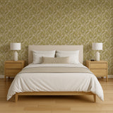 Veer Decor Embroidered Palm Sage Wallpaper 8389-AA4