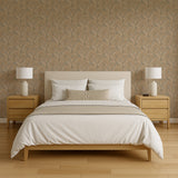 Veer Decor Embroidered Palm Gold Wallpaper 8389-AA5