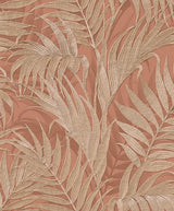 Veer Decor Embroidered Palm Coral Wallpaper 8389-AA6