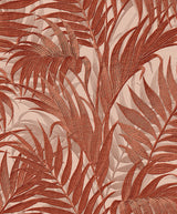 Veer Decor Embroidered Palm Red Wallpaper 8389-AA7