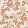 Veer Decor Embroidered Cherry Bloom Orange Wallpaper 8389-AB