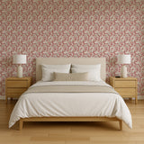Veer Decor Embroidered Cherry Bloom Pink Wallpaper 8389-AB3