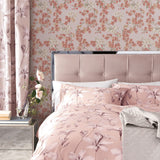 Veer Decor Embroidered Cherry Bloom Red Wallpaper 8389-AB4