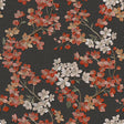 Veer Decor Embroidered Cherry Bloom Black Wallpaper 8389-AB6