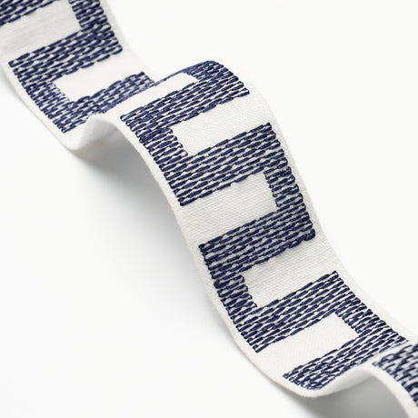 Schumacher 83922 MATRIX TAPE NARROW in BLUE Trim - PERENNIAL