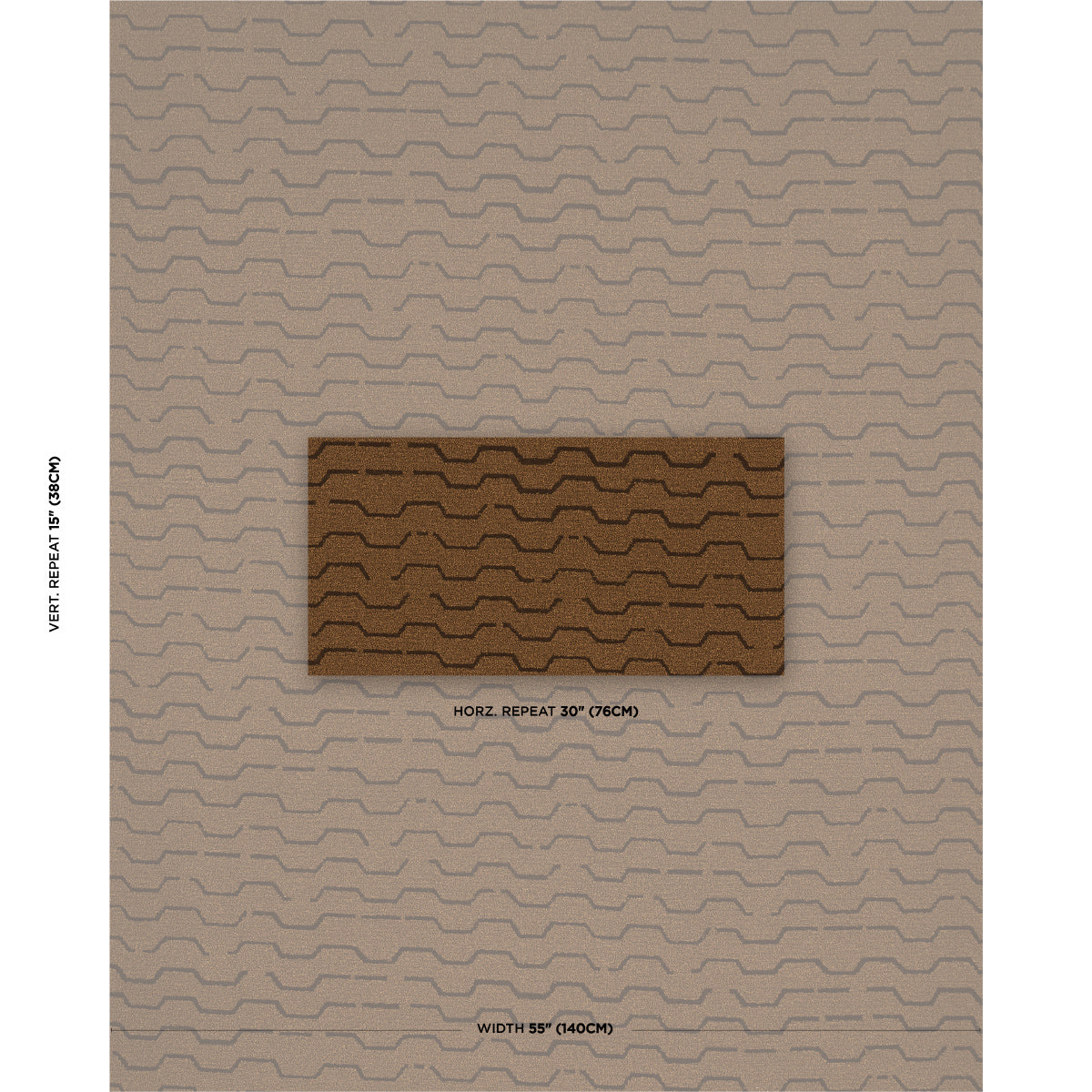 Schumacher Patek Wool Bouclé Umber Fabric - Eade's Wallpaper