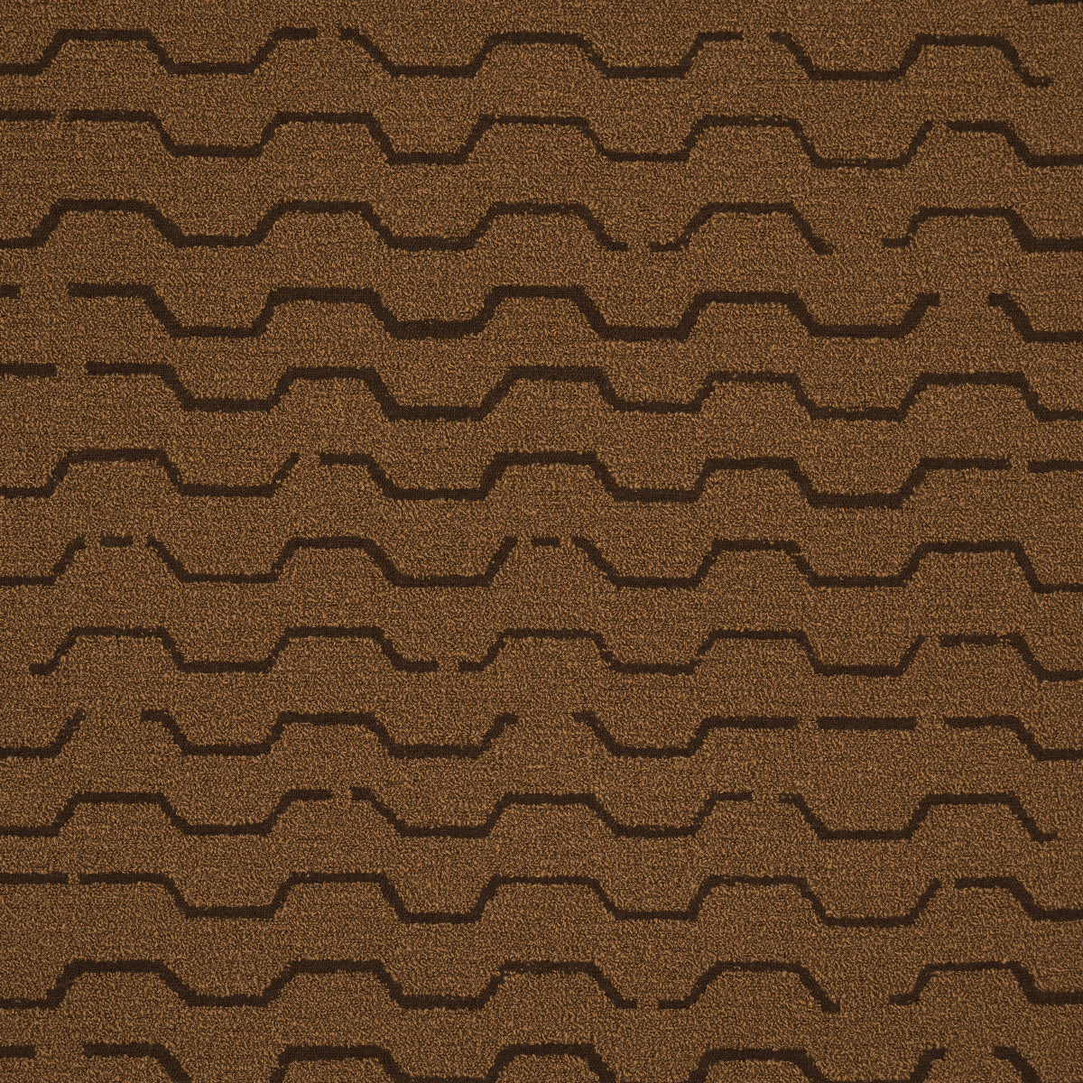 Schumacher Patek Wool Bouclé Umber Fabric - Eade's Wallpaper