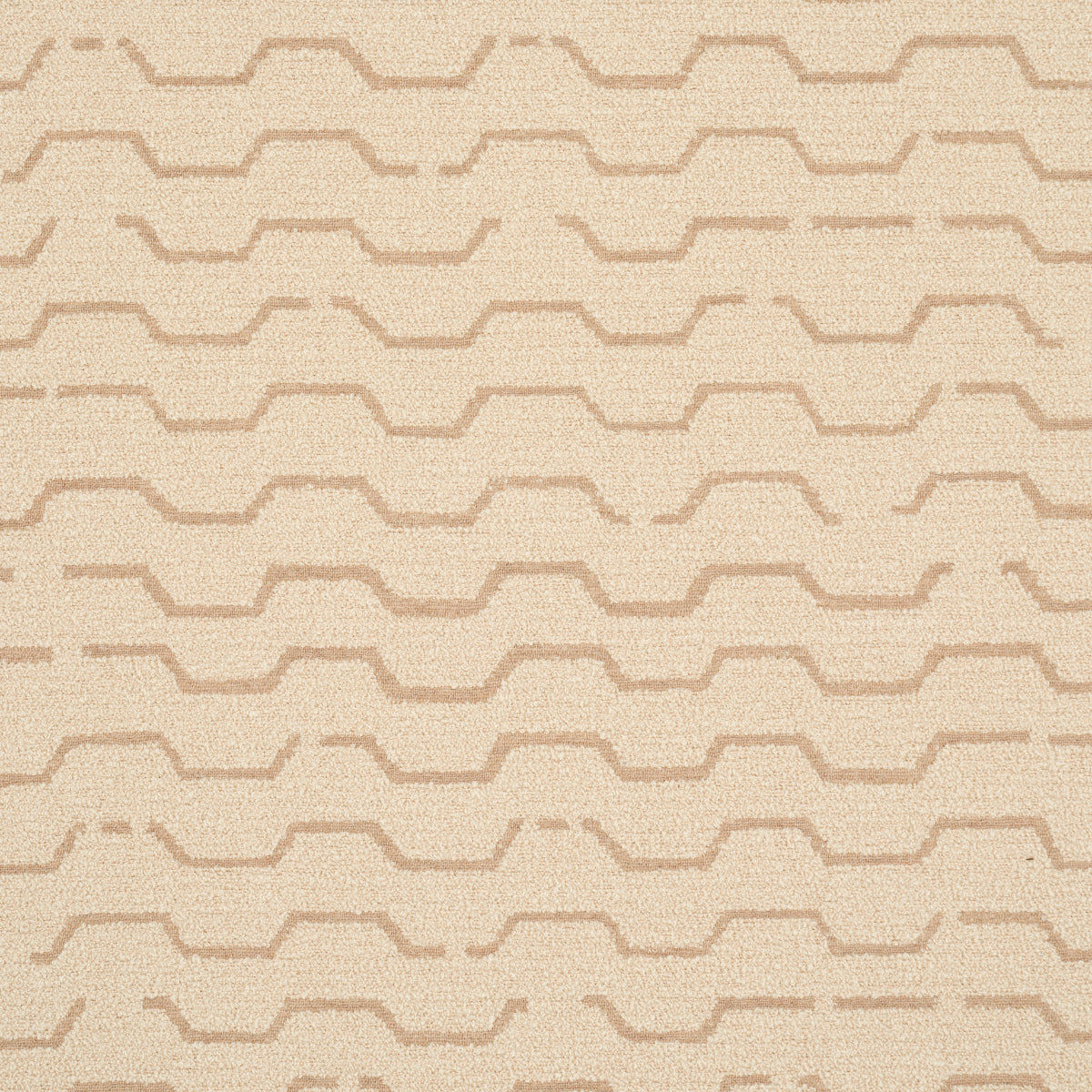 Schumacher Patek Wool Bouclé Sand Fabric - Eade's Wallpaper
