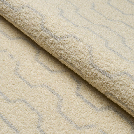 Schumacher Patek Wool Bouclé Ivory Fabric - Eade's Wallpaper