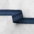 Schumacher 83950 COTTON STRIÃ‰ TAPE NARROW in INDIGO Trim - 