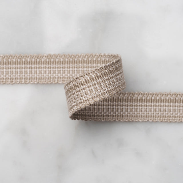 Schumacher 83951 COTTON STRIÃ‰ TAPE NARROW in SAND Trim - PA