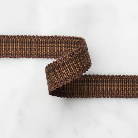 Schumacher 83952 COTTON STRIÃ‰ TAPE NARROW in CHESTNUT Trim 