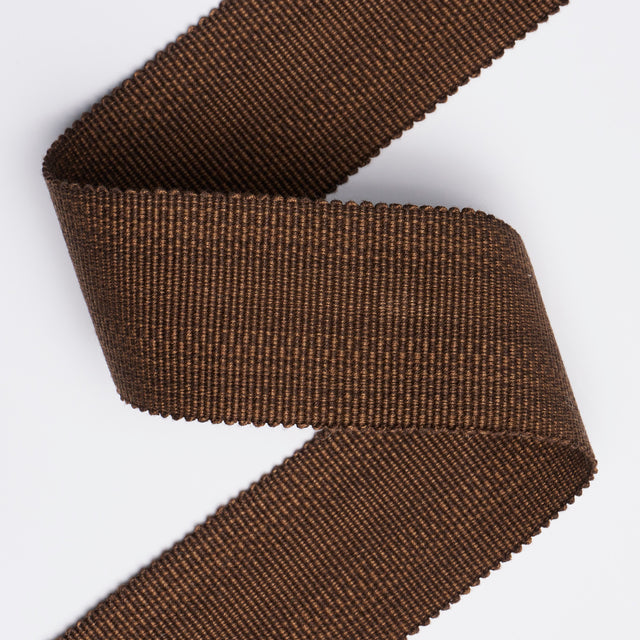 Schumacher 83960 COTTON STRIÃ‰ TAPE WIDE in CHESTNUT Trim - 