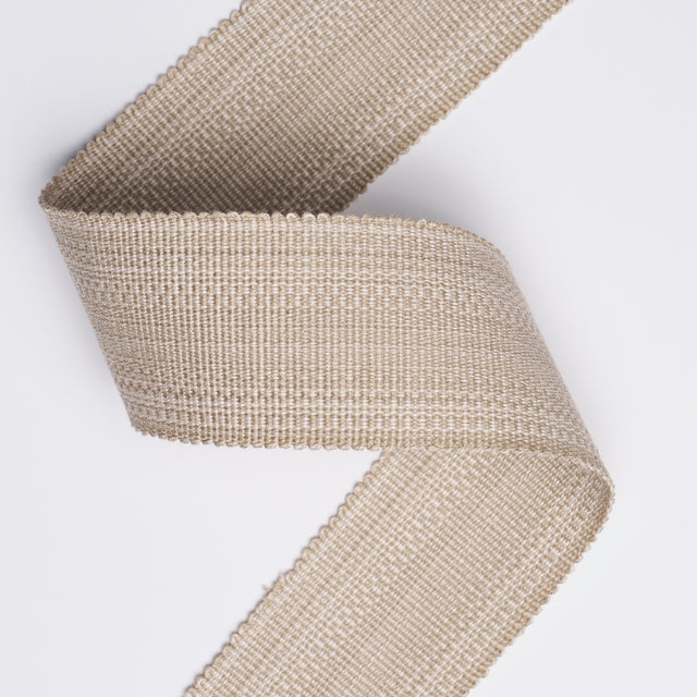 Schumacher 83961 COTTON STRIÃ‰ TAPE WIDE in SAND Trim - PATT
