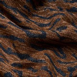 Schumacher Altamira Navy/Brown Fabric
