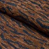 Schumacher Altamira Navy/Brown Fabric