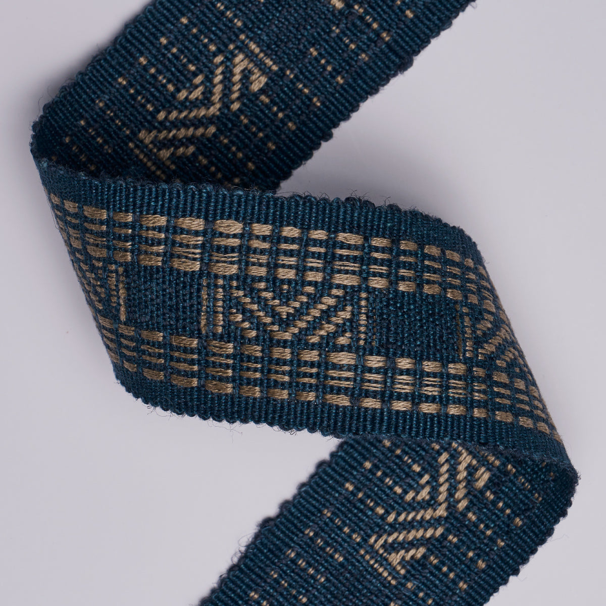 Schumacher 83980 NAEL LINEN COTTON TAPE in INDIGO Trim - PAT