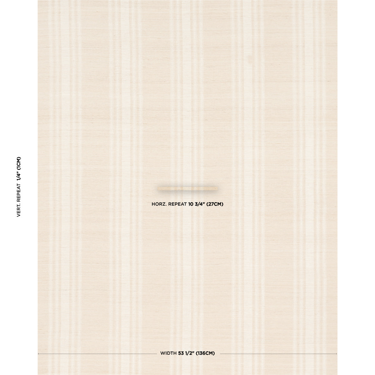 Schumacher Cassia Handwoven Silk Stripe Natural Fabric