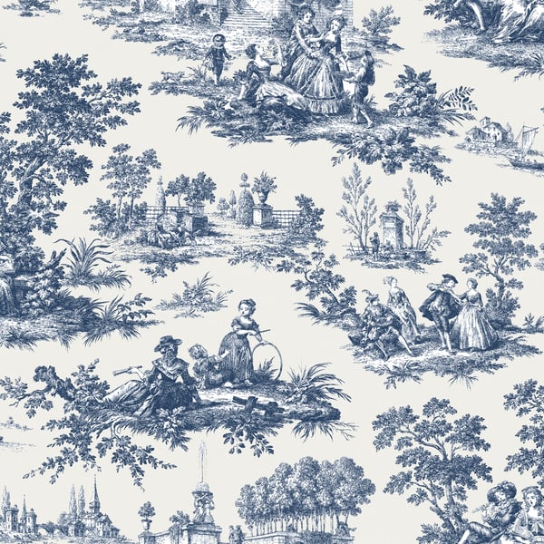 Galerie 84043 Blue Paesaggio Barocco - Eade's Wallpaper