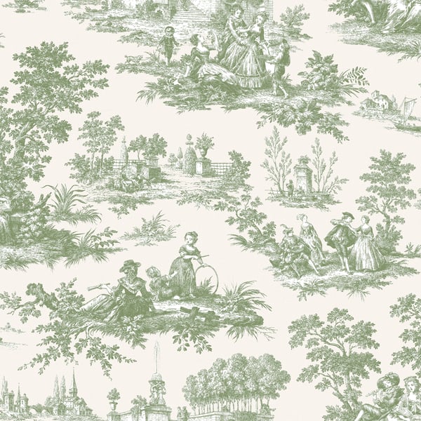 Galerie 84045 Green Paesaggio Barocco - Eade's Wallpaper
