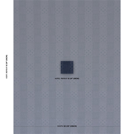 Schumacher Malia Indigo Fabric - Eade's Wallpaper