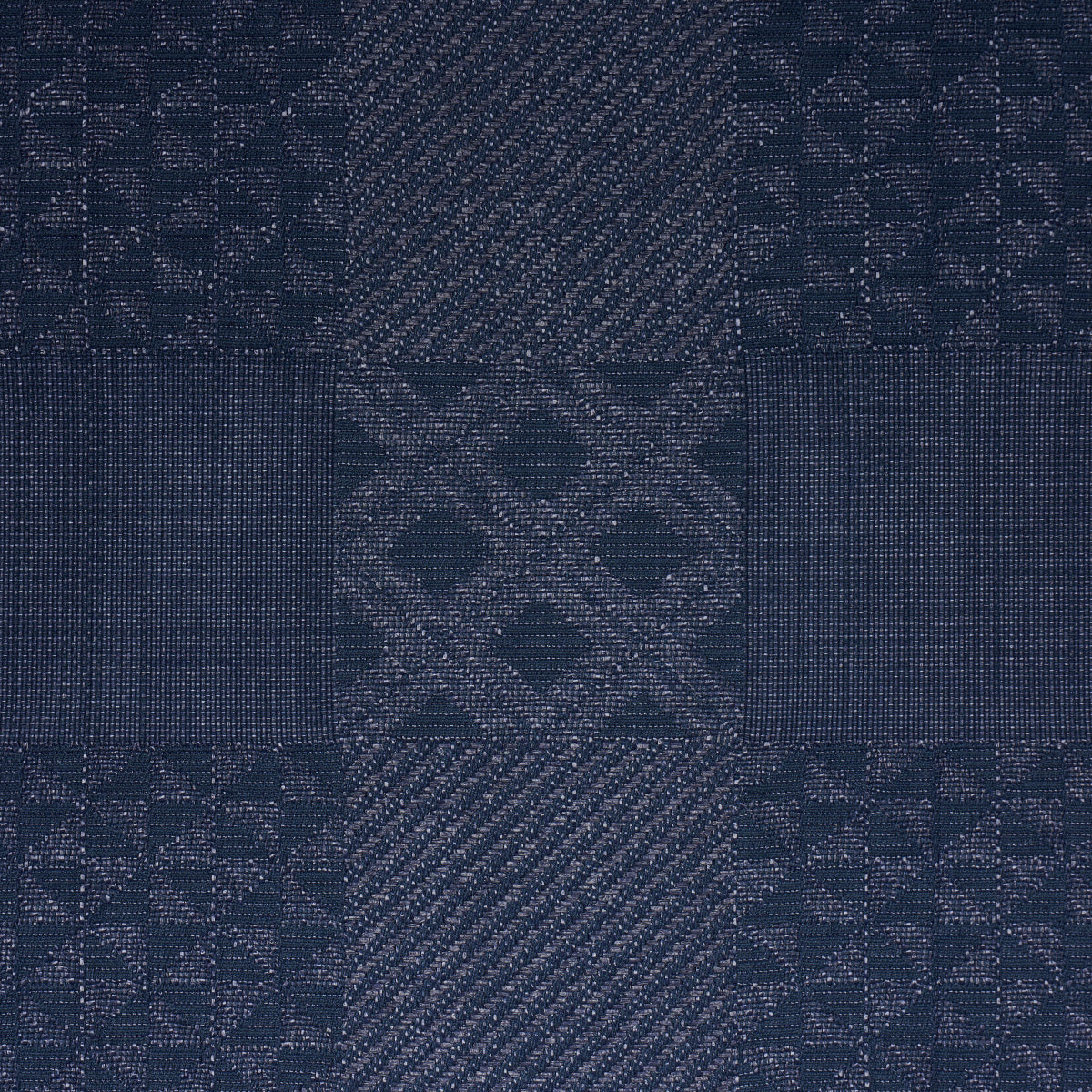 Schumacher Malia Indigo Fabric - Eade's Wallpaper