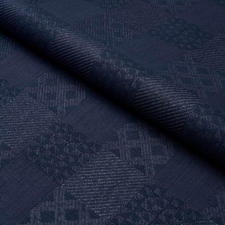 Schumacher Malia Indigo Fabric - Eade's Wallpaper