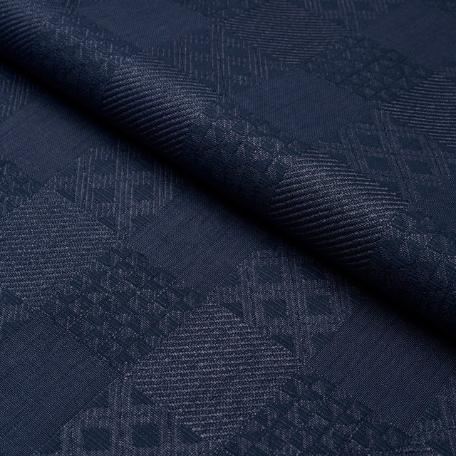 Schumacher Malia Indigo Fabric - Eade's Wallpaper