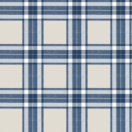 Galerie 84058 Blue Tartan - Eade's Wallpaper