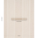 Schumacher Nima Embroidered Cotton Linen Tan Fabric - Eade's Wallpaper