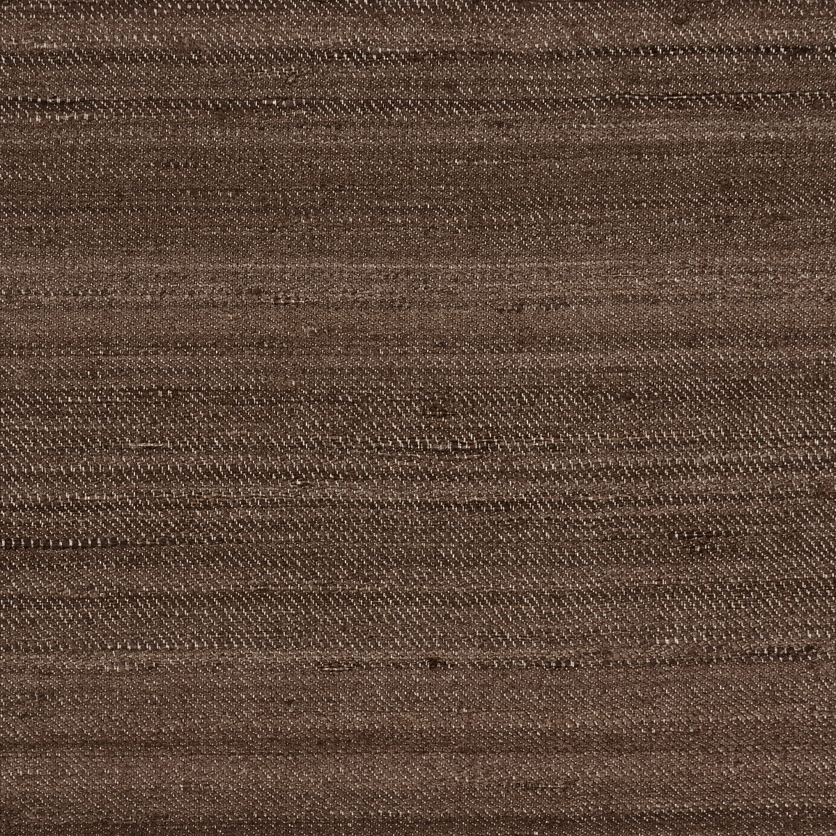 Schumacher Amir Handwoven Silk Casement Walnut Fabric