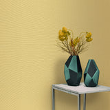 Veer Decor Linea Textile Yellow Wallpaper 8411-VRTR-AA1