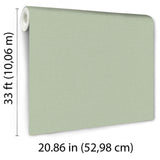 Veer Decor Linea Textile Green Wallpaper 8411-VRTR-AA6