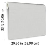 Veer Decor Linea Textile White Wallpaper 8411-VRTR-AA8