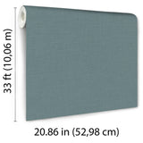 Veer Decor Linea Textile Blue Wallpaper 8411-VRTR-AA9