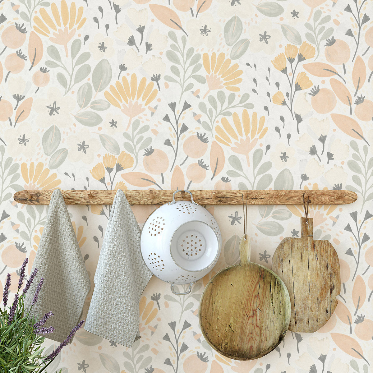 Veer Decor Poetic Garden Pink Wallpaper 8411-VRTR-AB1