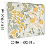 Veer Decor Poetic Garden Green Wallpaper 8411-VRTR-AB2