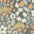 Veer Decor Poetic Garden Blue Wallpaper 8411-VRTR-AB3
