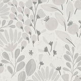 Veer Decor Poetic Garden Grey Wallpaper 8411-VRTR-AB4