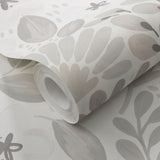 Veer Decor Poetic Garden Grey Wallpaper 8411-VRTR-AB4