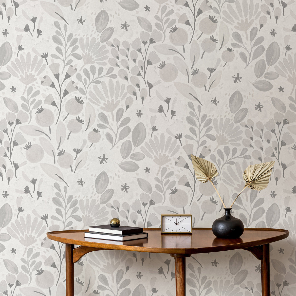 Veer Decor Poetic Garden Grey Wallpaper 8411-VRTR-AB4