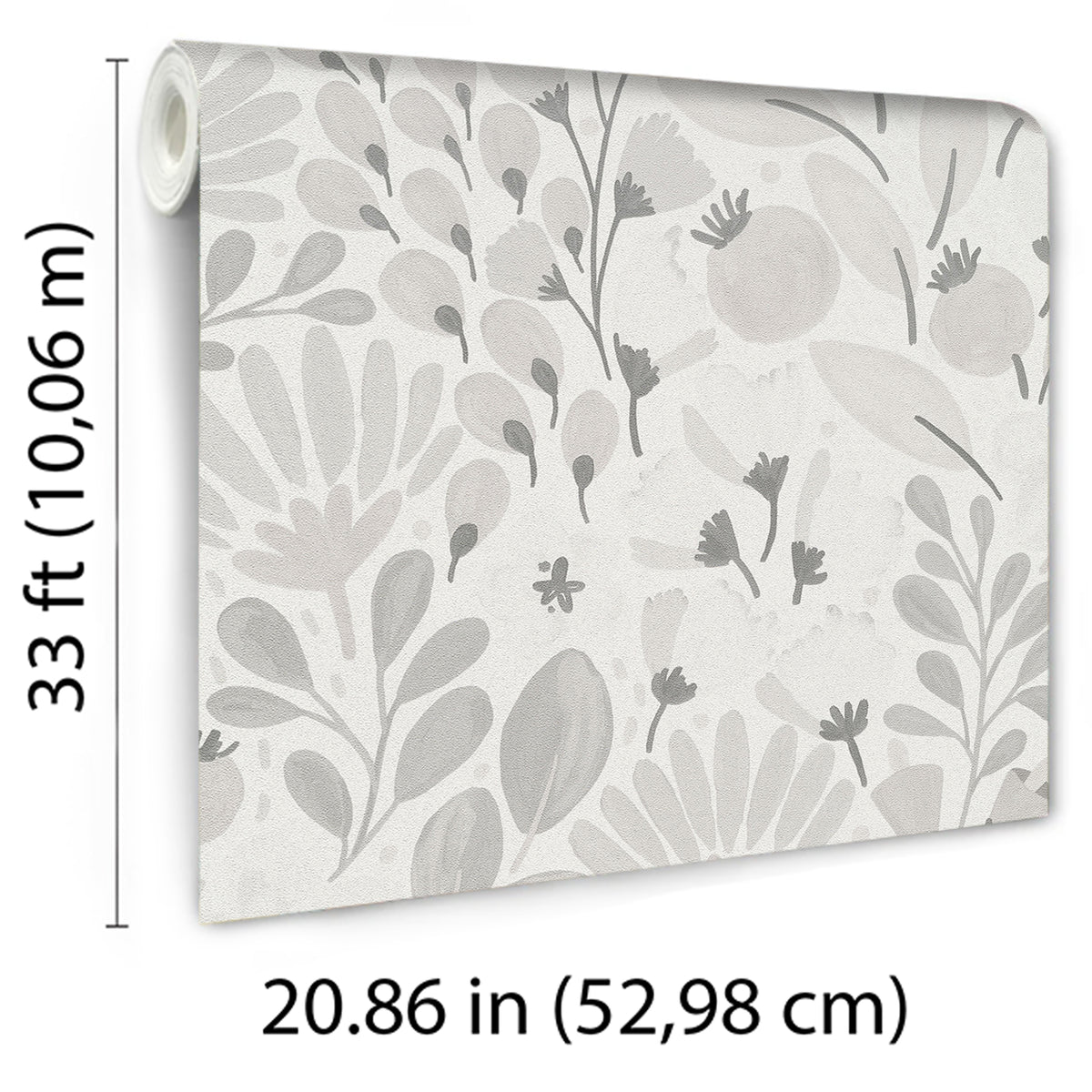 Veer Decor Poetic Garden Grey Wallpaper 8411-VRTR-AB4