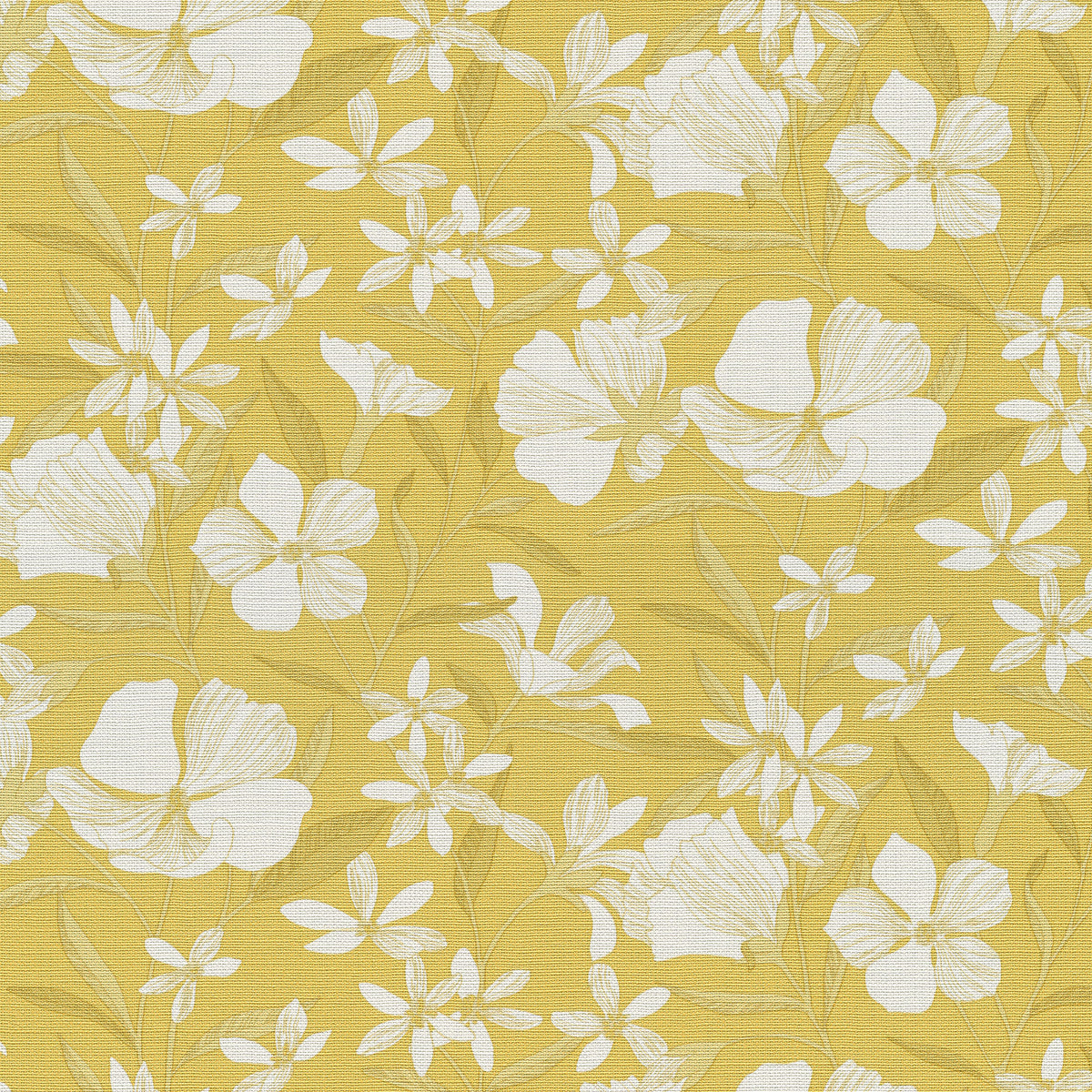 Veer Decor Floral Breeze Yellow Wallpaper 8411-VRTR-AC1