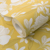 Veer Decor Floral Breeze Yellow Wallpaper 8411-VRTR-AC1