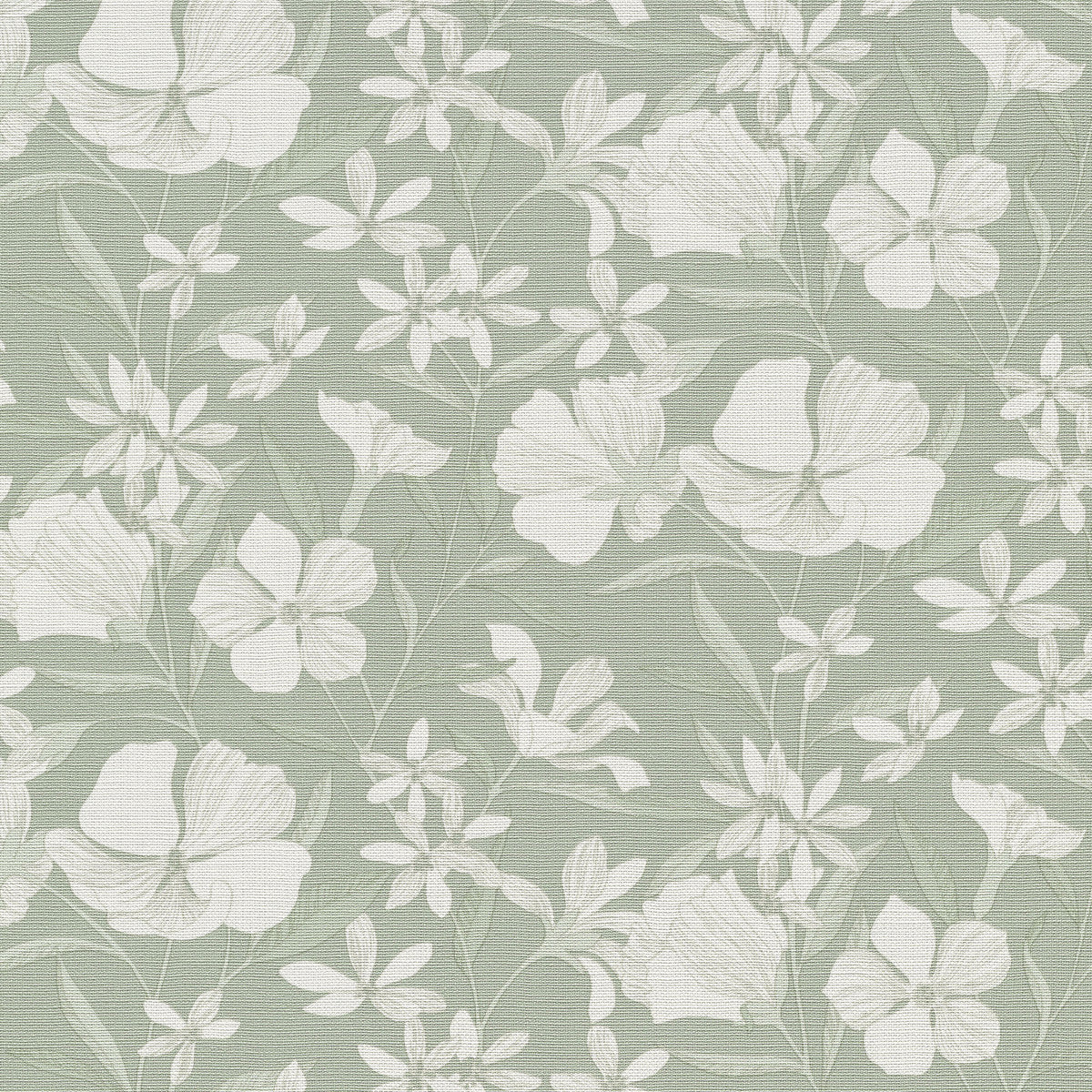 Veer Decor Floral Breeze Green Wallpaper 8411-VRTR-AC2